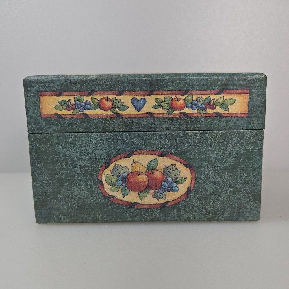 Vintage NEW Baker’s Corner Recipe Card Box Main Street Press with Sealed Cards
